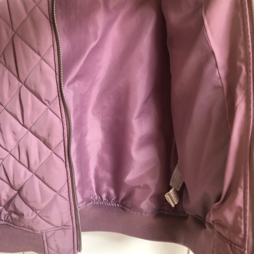 Forever 21 Quilted Jacket, Dusty Rose EUC - Picture 10 of 13